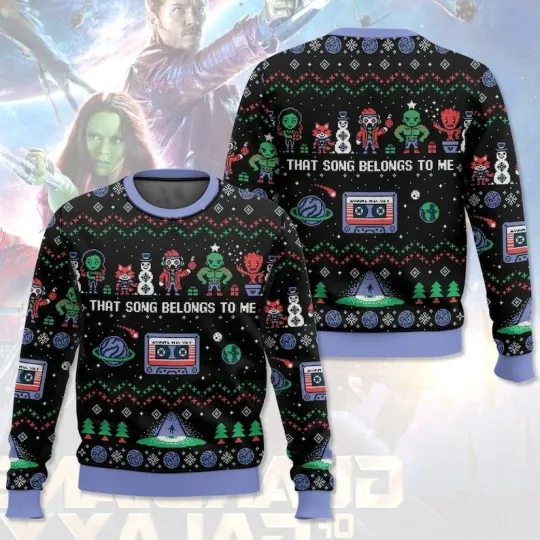 Guardians of the Galaxy Christmas Ugly Sweater, Groot Ugly Sweater