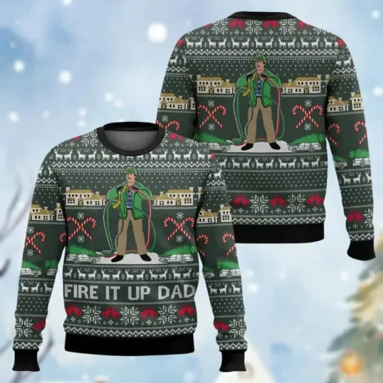 BG National Lampoons Christmas Vacation Ugly Sweater, Griswold Holiday Sweatshir