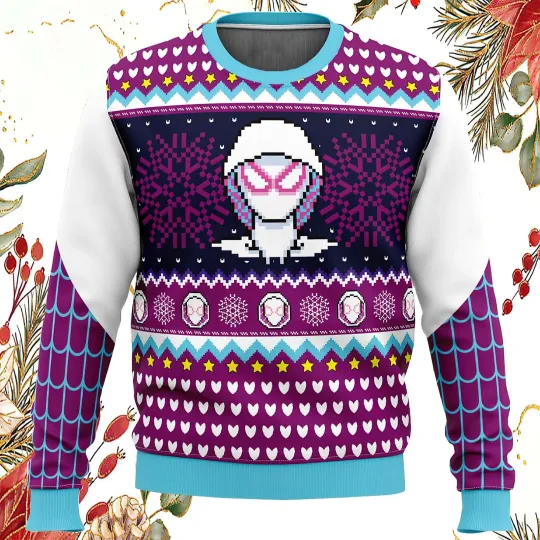 Spider Gwen Verse Spiderman Marvel Ugly Christmas Sweater