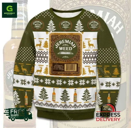 Discover Jeremiah Weed Bourbon Ugly Christmas Sweater