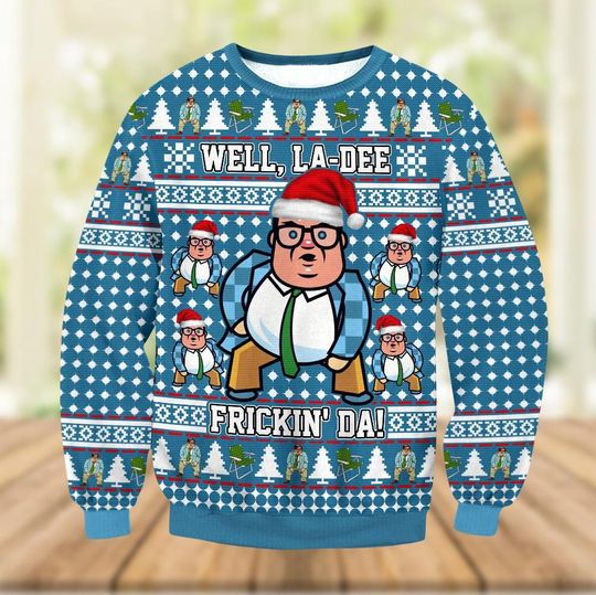 Matt Foley Ugly Christmas Sweater, Saturday Night Live Xmas Sweater, Funny TV Series Shirt, Movie Love Holiday Sweater, Xmas Party Gift