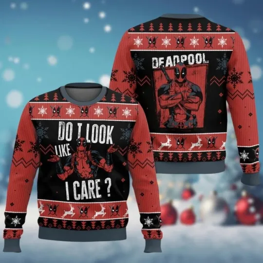 Discover Deadpool Ugly Sweater, Superhero Ugly Christmas Sweater
