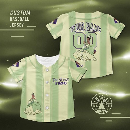 Discover Custom Tiana Princess and Frog Baseball Jersey, The Princess and The Frog Shirt, Tiana Disney Characters Jersey Shirt, Disney Trip Shirt