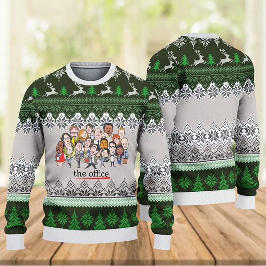 Discover The Office Ugly Christmas Sweater, Tv Show Xmas Sweater, Movie Holiday Sweater, Cute Shirt, Movie Lover Sweater Gift For Men Women Kids