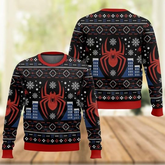 Discover Spiderman Christmas Ugly Sweater, Superhero Xmas Sweater, Marvel Sweater Men, Avengers Christmas Sweater, Holiday Sweater, Christmas Gift