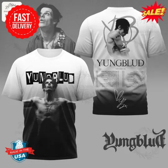 Discover Yungblud North America 2026 3D T-Shirt, Gift For Fan
