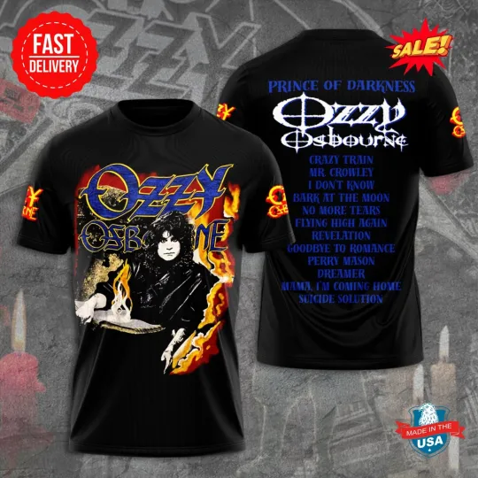 Discover 2025 New Hot Item!!! Ozy Osbourne 3D T-Shirt, Gift For Fan