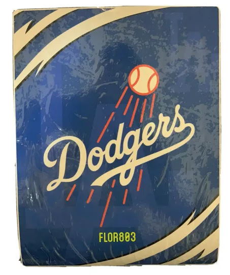 Discover Los Angeles Dodgers MLB Plush Blanket Queen Size 76"x94"
