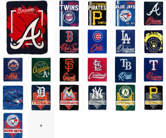 Discover MLB Team Raschel Throw Assorted Teams & Style Choose Your