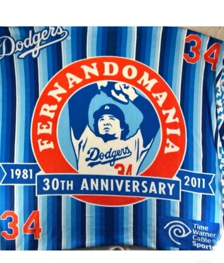 Discover FRD Mania Dodgers MLB Babeball Throw Blanket 30th Anniversary #34 Blue48x56