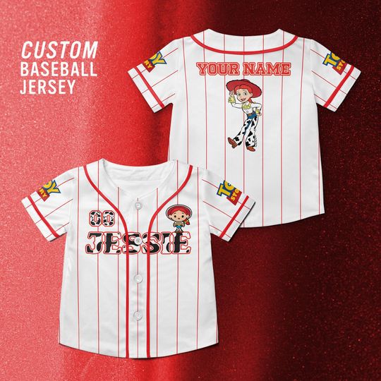 Discover Toy Story Jessie Customized Baseball Jersey, Disney Toy Story Movie Shirt, Woody Toy Story Disney Trip Shirt.