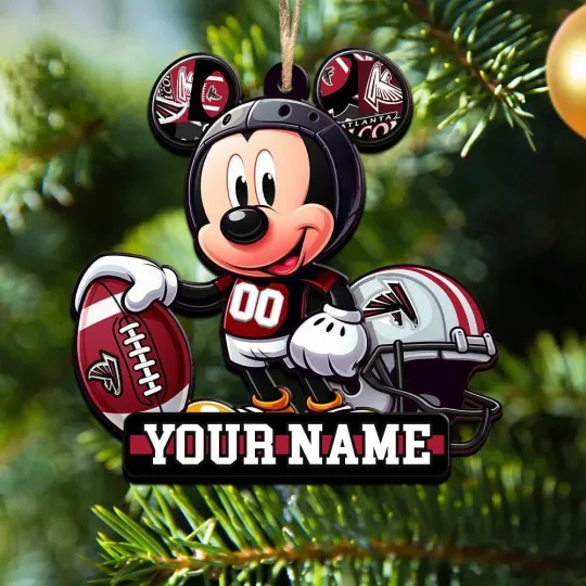 Discover Personalized Atlanta Football Team Falcons Christmas Ornament Gift Decor