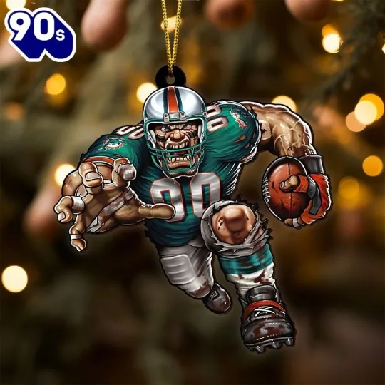 Discover Miami Football Team Dolphins Christmas Ornament Gift Decor