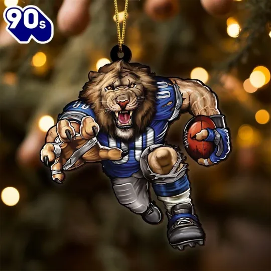 Discover Detroit Football Team Lions Christmas Ornament Gift Decor
