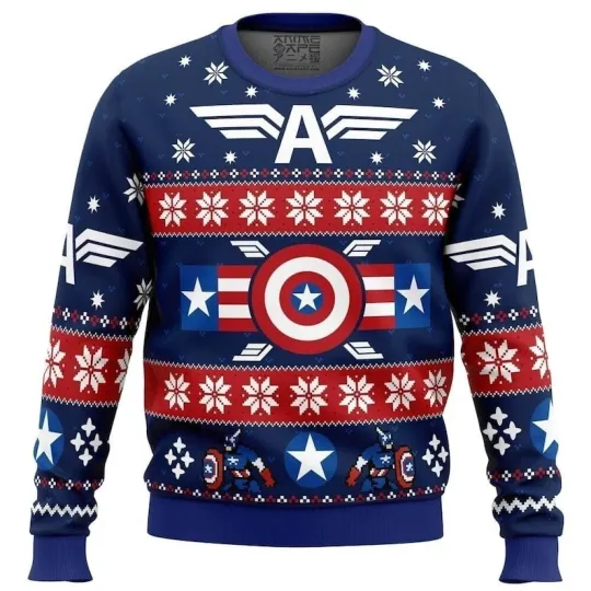 Winter Soldier Captain America Marvel Ugly Christmas Sweater