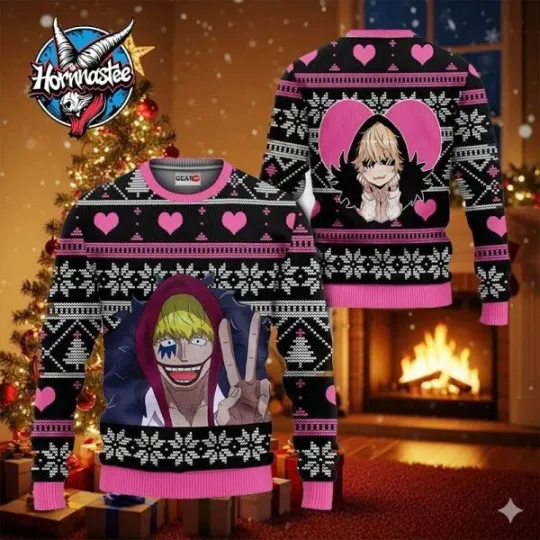 Discover Donquixote Rosinante Anime Xmas Gifts 1 Piece Ugly Christmas Sweater