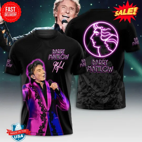 Discover Manilows 3D Shirt, Gift For Fan