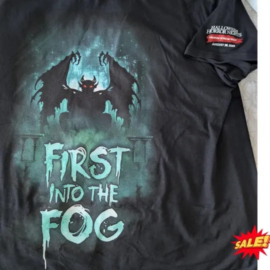 Scream Night Shirt First Into The Fog Reprint 3D T Shirt  Polyester, Gift For Fan