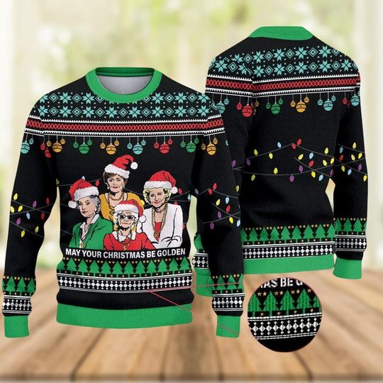 Discover Stay Golden Christmas Sweater, Retro TV Series Xmas Sweater, The Stay Golden Shirt, Holiday Sweater, Friends Gift, Sweater For Women
