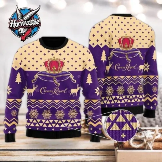 Crown Royal Ugly Christmas Sweater Amazing Gift Funny Ugly Sweater
