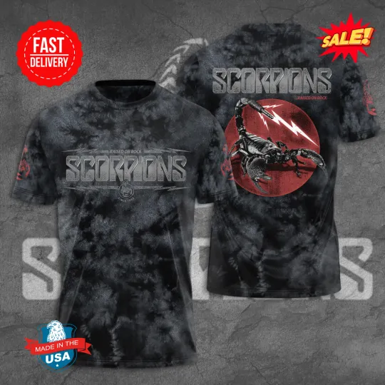 Discover Scorpions Raise On Rock 3D Shirt, Gift For Fan