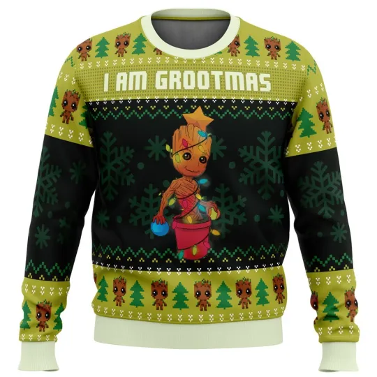 Avengers Groot Ugly 2025 sweater Chrismast Gift
