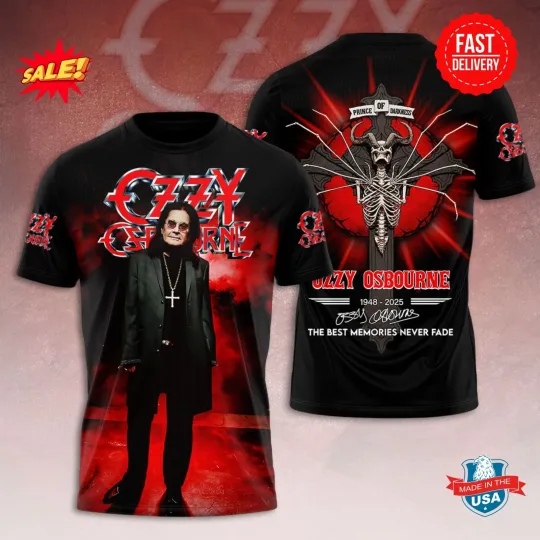 Discover Hot Item!!! Black Sabath x Ozy Osbourne 3D Tee, Gift For Fan