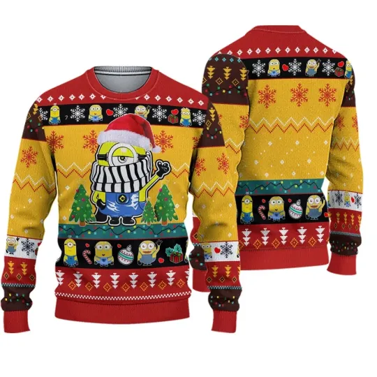Discover BG Minions Christmas Ugly Sweater, Cute Minions Christmas Sweatshirt