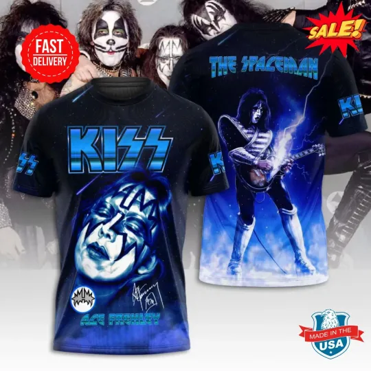 Discover Ace Frehley 1951- 2025 Best Guitarist 3D T SHIRT, Gift For Fan