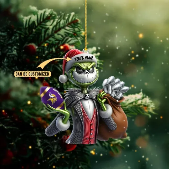 Discover Personalized Minnesota Football Team Vikingss Christmas Ornament Gift Decor