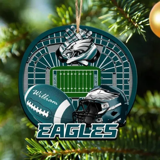 Discover Personalized Philadelphia Football Team Eagless Christmas Ornament Gift Decor