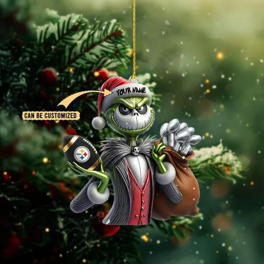 Discover Personalized Pittsburgh Football Team Steelerss Christmas Ornament Gift Decor