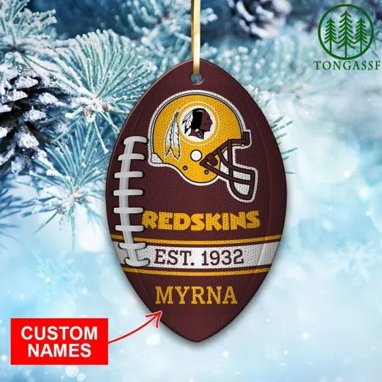 Discover Personalized Washington Football Team Redskins Christmas Ornament Gift Decor