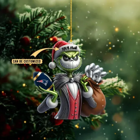 Discover Personalized New England Football Team Patriotss Christmas Ornament Gift Decor