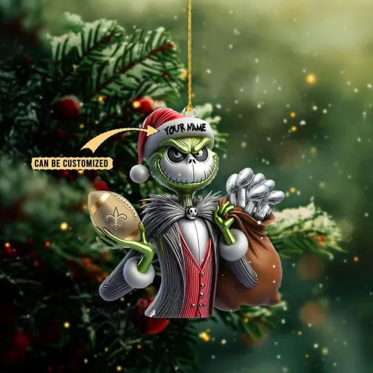 Discover Personalized New Orleans Football Team Saintss Christmas Ornament Gift Decor