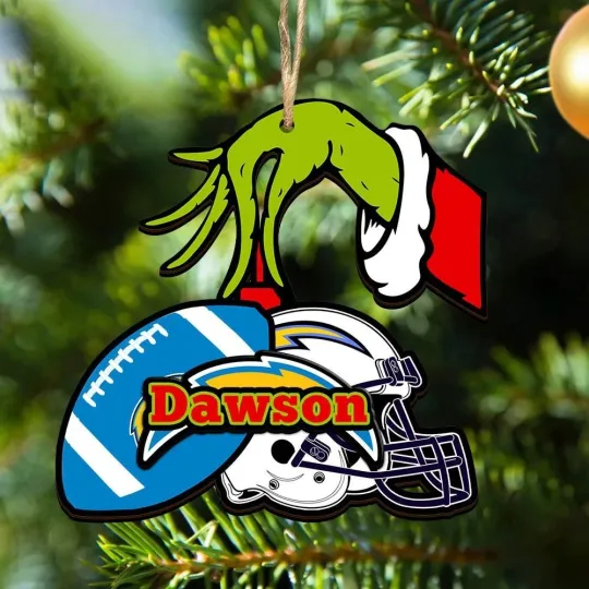 Discover Personalized Los Angeles Football Team Chargerss Christmas Ornament Gift Decor