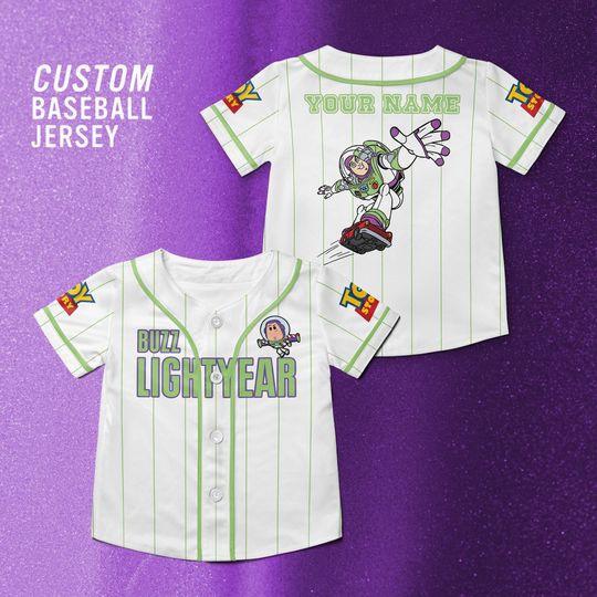 Discover Toy Story Buzz Lightyear Customized Baseball Jersey, Disney Toy Story Movie Shirt, Buzz Lightyear Toy Story Disney Trip Shirt.