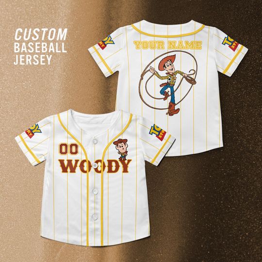 Discover Toy Story Woody Cowboy Customized Baseball Jersey, Disney Toy Story Movie Shirt, Woody Toy Story Disney Trip Shirt.