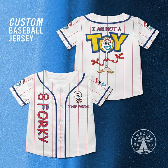Discover Toy Story Forky Customized Baseball Jersey, Disney Toy Story Movie Shirt, Forky Toy Story Disney Trip Shirt.