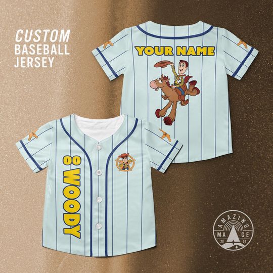Discover Toy Story Woody Customized Baseball Jersey, Disney Toy Story Movie Shirt, Woody Toy Story Disney Trip Shirt.
