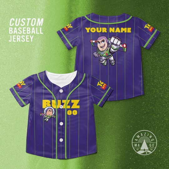 Discover Toy Story Buzz Lightyear Customized Baseball Jersey, Disney Toy Story Movie Shirt, Buzz Lightyear Toy Story Disney Trip Shirt.