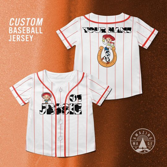 Discover Toy Story Jessie Customized Baseball Jersey, Disney Toy Story Movie Shirt, Woody Toy Story Disney Trip Shirt.