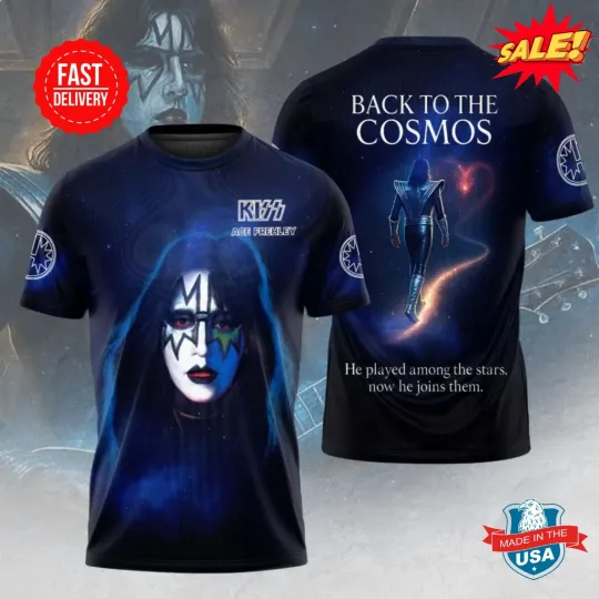Discover Ace Frehley 1951- 2025 Best Guitarist 3D T SHIRT, Gift For Fan