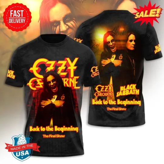 Discover Ozy x Black Sabath 2025 Tour Shirt – Epic 3D Metal Tee for US Rockers, Gift For Fan
