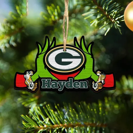 Discover Personalized Green Bay Football Team Packerss Christmas Ornament Gift Decor