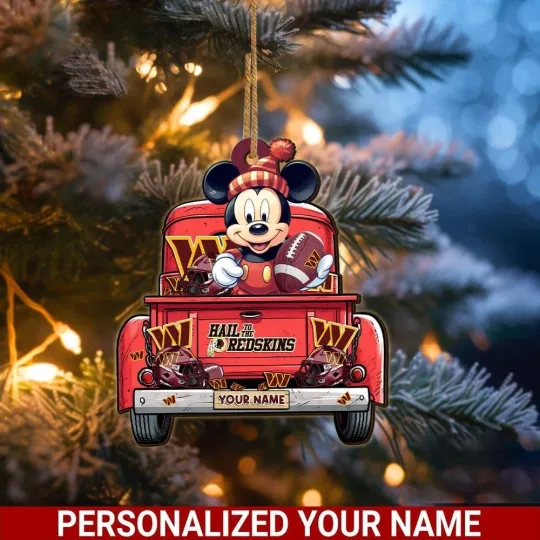 Discover Personalized Washington Football Team Commanders Christmas Ornament Gift Decor