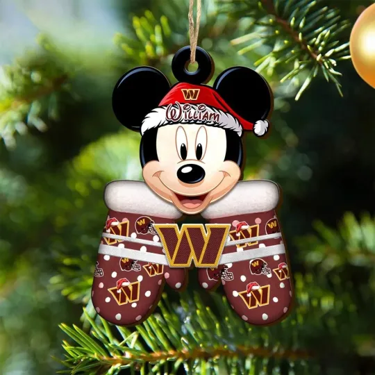 Discover Personalized Washington Football Team Commanders Christmas Ornament Gift Decor