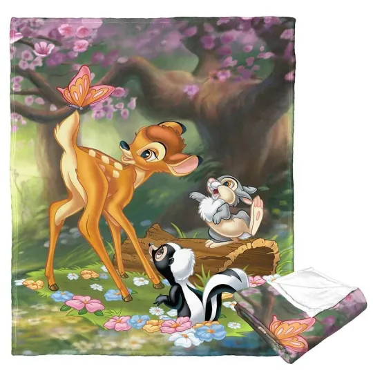 Discover Disney Bambi 80th Celebration "Sweet Bambi Dear" Fleece Blanket, Fleece Blanket