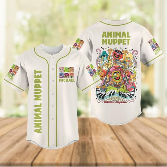 Discover Custom Disney The Muppet Baseball Jersey, Animal Muppet Baseball Shirt, Disneyland Family Matching Shirt, Disney's Hollywood Studios