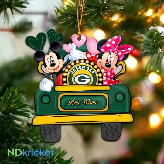 Discover Personalized Green Bay Football Team Packers Christmas Ornament Gift Decor